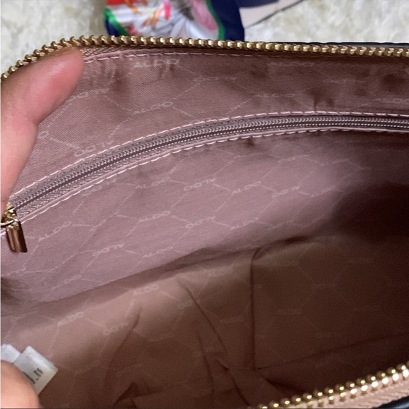 ALDO Peach w/Scarf Crossbody Handbag - Picture 7 of 8